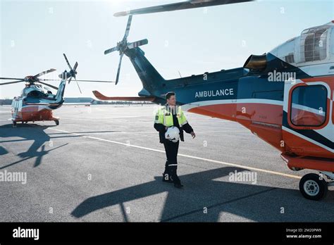 Pilot Neil Garthwaite walks up to an ORNGE air ambulance service ...