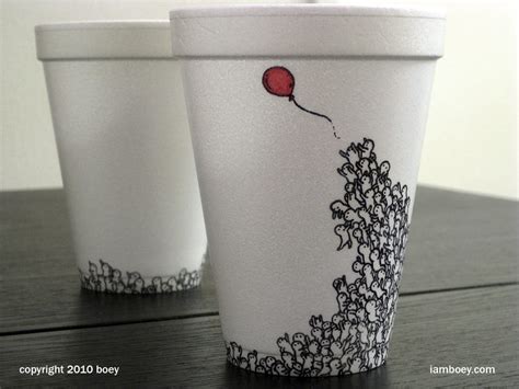 This Incredibly Detailed Disposable Coffee Cup Art Can Take Up To A Month To Draw - Business Insider