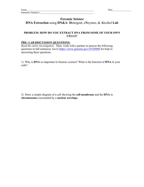 Dna Extraction Lab Pdf