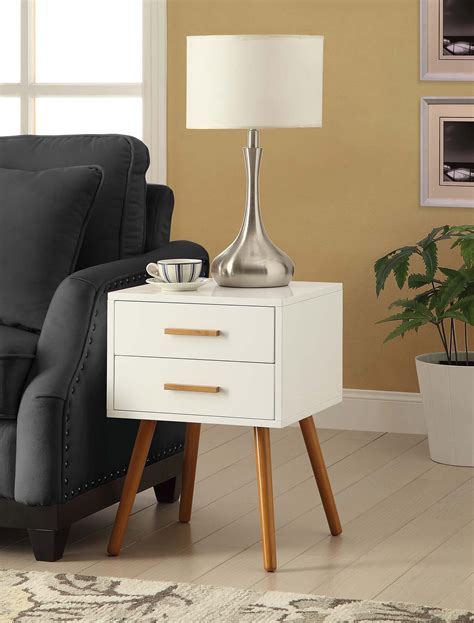 Convenience Concepts Oslo 2 Drawer End Table Multiple Colors Walmart