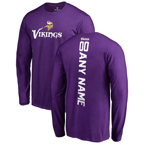 Men S Minnesota Vikings Nfl Pro Line By Fanatics Branded Purple Personalized Playmaker Long