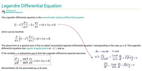 Ordinary Differential Equations Clarification Of Legendre Polynomials