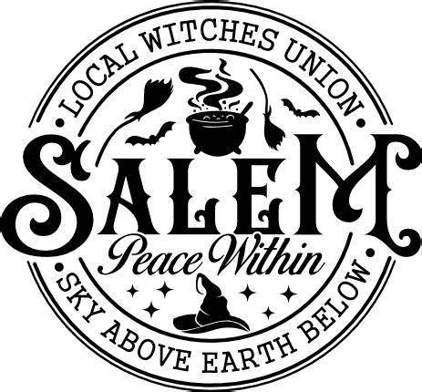 Salem Local Witches Union Peace Within Sky Above Earth Below Halloween