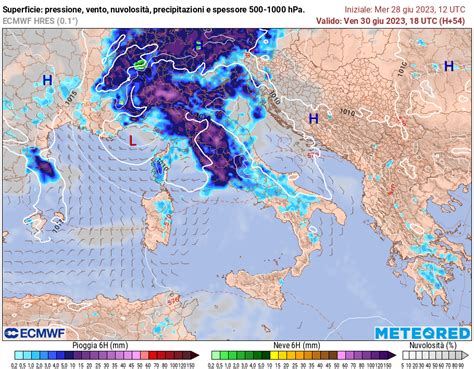 Maltempo in arrivo tra venerdì e domenica in Appennino forti temporali