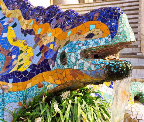 Antoni Gaudi Mosaics Buildings