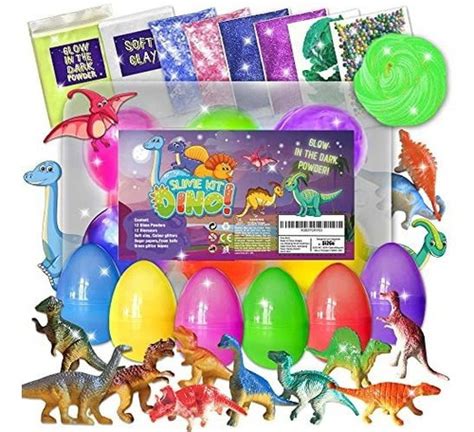 Kit De Limo De Dinosaurio Para Niños Que Brilla En Osc Cuotas sin