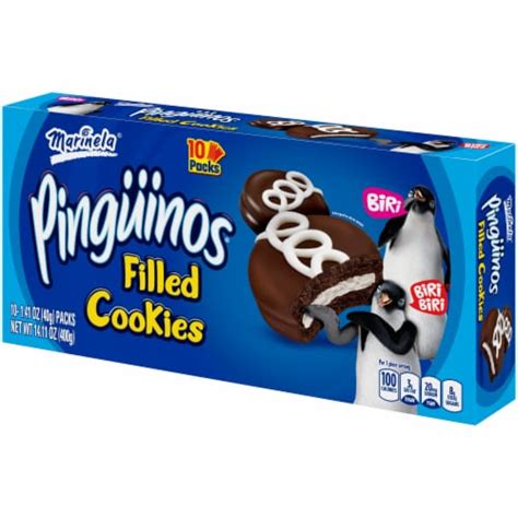 Marinela Pinguinos Filled Cookies, 10 ct / 1.41 oz - Food 4 Less