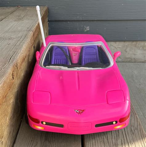 Vintage Mattel Hot Pink Barbie Doll Car Remote Control Battery Toy Corvette Convertible Etsy