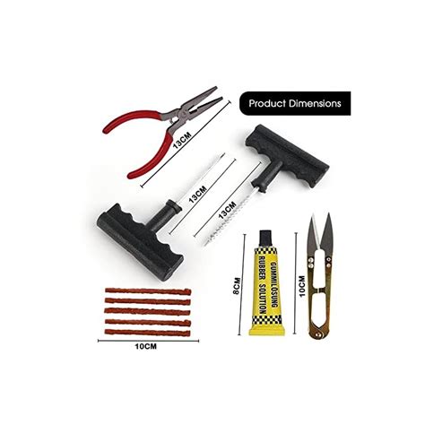 AllExtreme Universal Tubeless Tyre Puncture Repair Kit Flat Tire