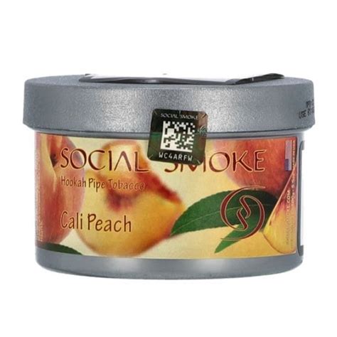 Social Smoke Cali Peach Shisha Tabak Gr Tabakversand Ch Alles