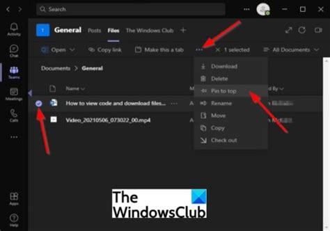 How To Pin A File In Microsoft Teams To The Top