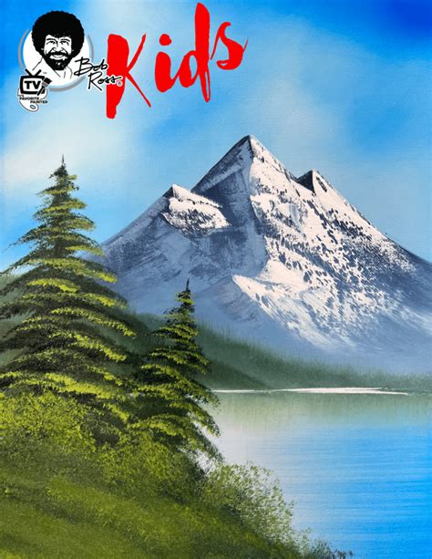 Kid’s Bob Ross Wet-on-Wet Oil Painting: Mountain Mist | Art at the Bodega