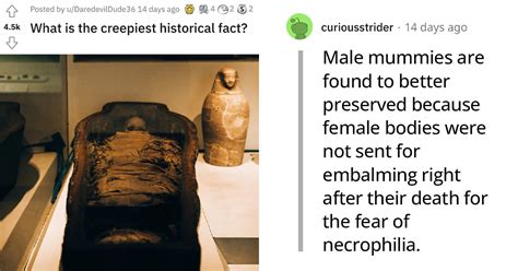 Redditors Share 20 Insanely Creepy Historical Facts That Ll Make Your