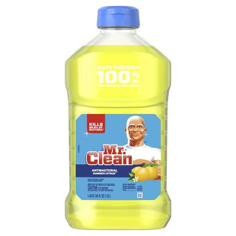 Mr Clean Antibacterial Multi Surface Cleaner Summer Citrus 45 Fl Oz