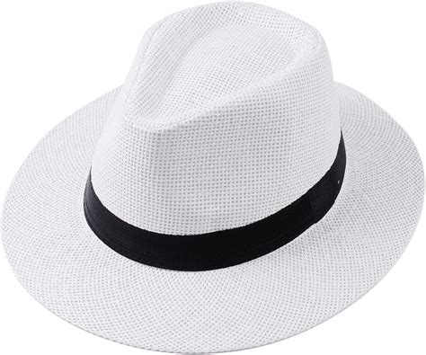 Panama Strohhüte für Herren Sommer Strand Sonnenhut Fedora Sonnenhut