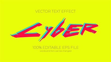 Style D Effet De Texte Cyber Ditable Effet De Cyber Texte Modifiable