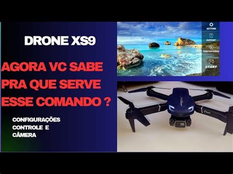 Drone Xs Todas As Configura Es Do Controle E Como Conectar Na C Mera