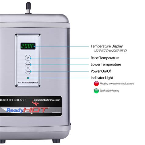 Buy Ready Hot Water Heater Dispenser Digital Display Includes Polished Chrome Hot And Cold