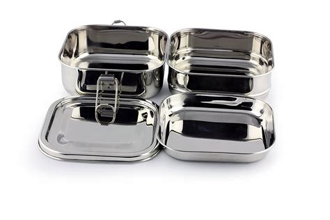 Buy King International Square Tiffin Lunch Box Steel Lunch Box