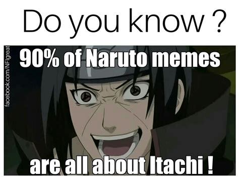 Itachi meme - Itachi facts, Naruto : Wonder Of Konoha | Naruto | Naruto memes, Itachi memes ...