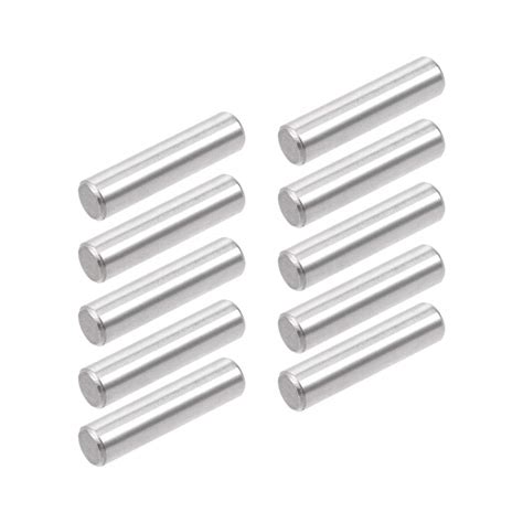 sourcing map 10Pcs 6mm x 25mm Passstift 304 Edelstahl Unterstützung für