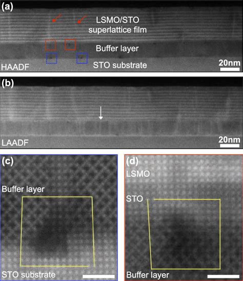 A HAADF STEM Image Of A LSMO STO SL Film Grown At 900 C On A BL