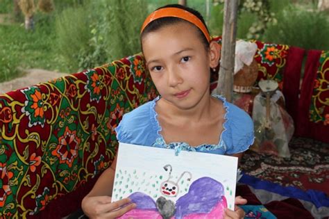 Uzbek Kids Working On The Steppe Tale Project The Steppe T Flickr