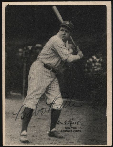 929 R316 Kashin Publications Babe Ruth Signed Card (JSA)