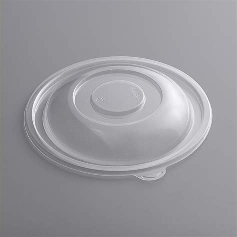 Visions Clear PET Plastic Dome Lid For 64 And 80 Oz Round Bowls 5 Pack