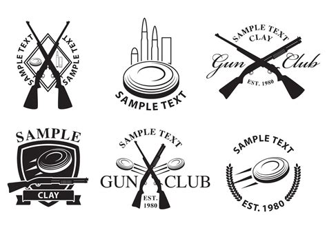 Gun Club Logos 98727 Vector Art At Vecteezy