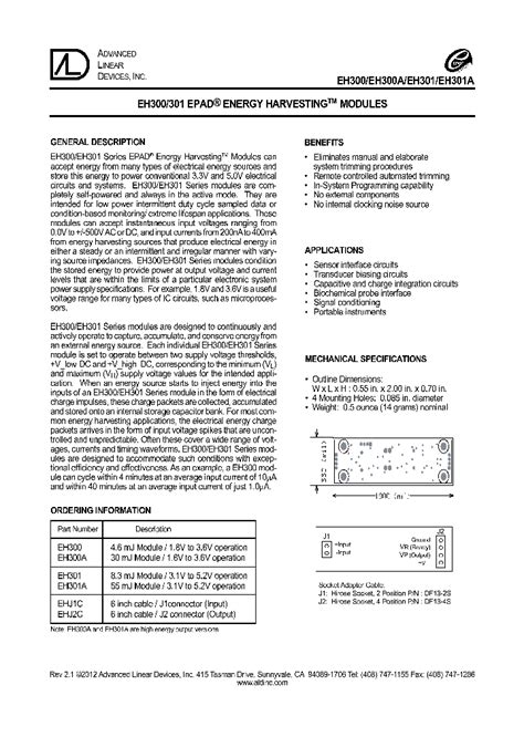 EH301_5252574.PDF Datasheet Download --- IC-ON-LINE