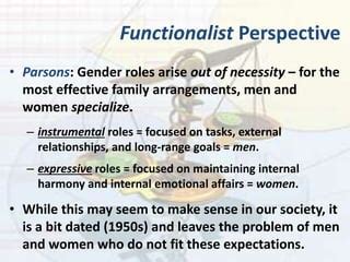 Week Gender Stratification Ppt