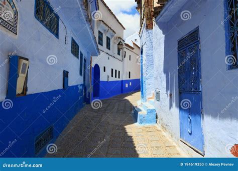 La Vue Sur Les Murs Bleus Du Quartier De La M Dina Chefchaouen Dans Le