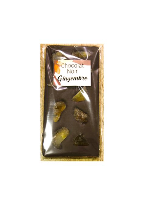 Tablette Chocolat Noir Gingembre CréaCao