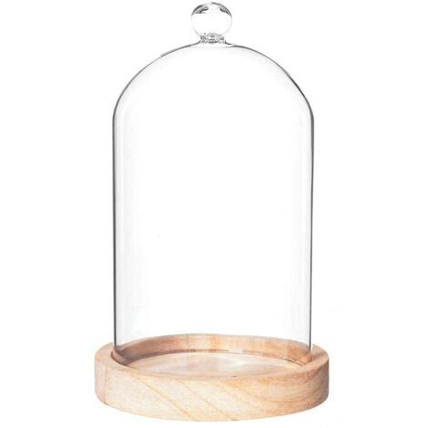 Campana vidrio y madera H19 cm Atmosphera créateur d intérieur