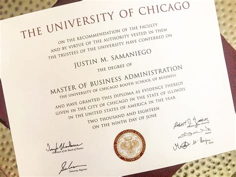 University Diploma Certificate