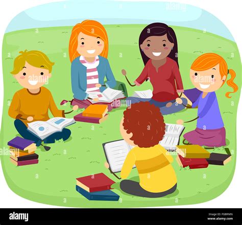 Cartoon teenagers group hi-res stock photography and images - Alamy