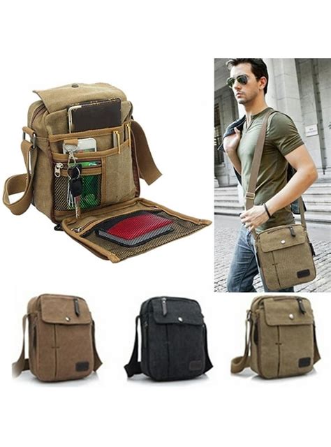 Mens Canvas Sling Bag