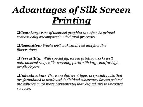 Ppt Silk Screen Printing Powerpoint Presentation Free Download Id