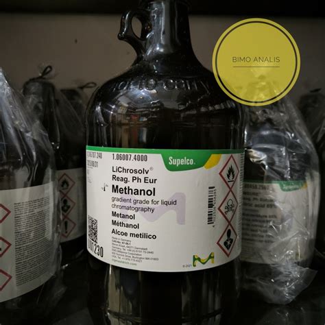 Jual METHANOL HPLC 4 Liter Merck 106007 METANOL HPLC Metil Alkohol