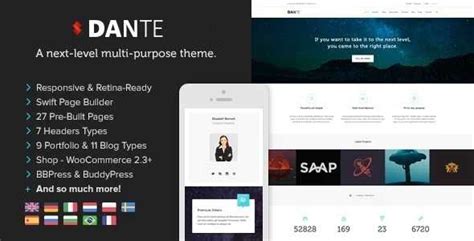 Dante V Responsive Multi Purpose Wordpress Theme