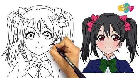 رسم انمي بنات سهل