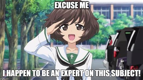 Yukari The Tank Expert Girls Und Panzer Know Your Meme