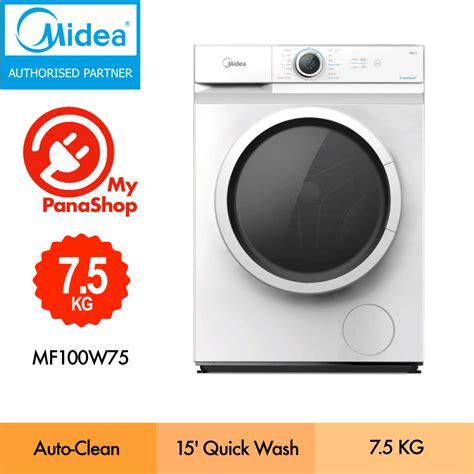 Midea Washer Front Load Washing Machine 75kg Mf100w75 Shopee Malaysia