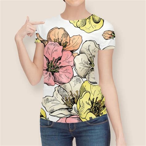 «poppies Womens All Over T Shirt By Mikart Exclusive Edition From