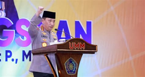 Hadiri Penutupan Konsolidasi Angkatan Muda Muhammadiyah Kapolri Dorong