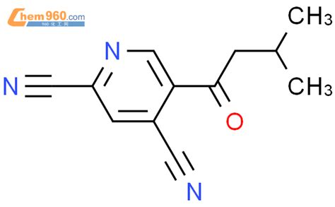 143427 67 2 2 4 Pyridinedicarbonitrile 5 3 methyl 1 oxobutyl 化学式结构式