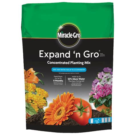 Miracle Gro Expand N Gro 0 67 Cu Ft Concentrated Planting Mix