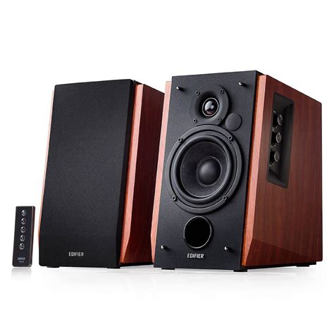 Edifier R Bt Bluetooth Lifestyle Bookshelf Studio Speakers Brown