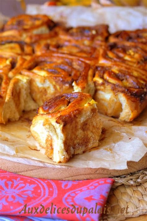 Recette brioche roulée aux pommes et cannelle Aux délices du palais